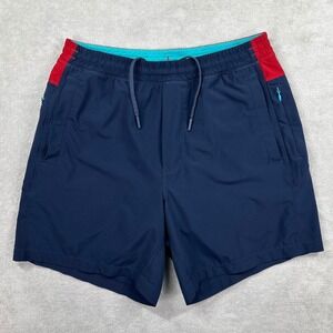 Birddogs Shorts Mens Medium Navy Blue 7" Built-in Lined Athletic Workout Summer